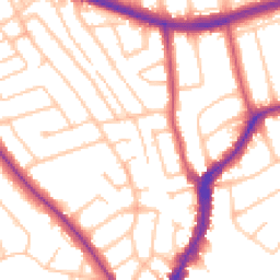 Daytime road noise heatmap for HA8 8DS