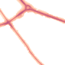 Night-time road noise heatmap for HA8 8FD