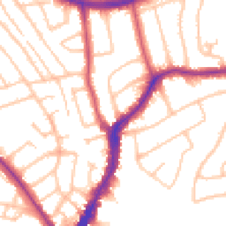 Daytime road noise heatmap for HA8 8PP