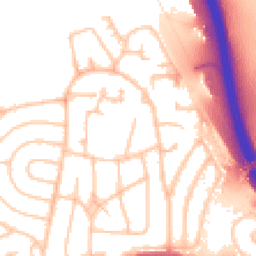 Daytime road noise heatmap for HA8 8TA