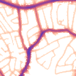 Daytime road noise heatmap for HA8 8WG