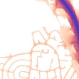 Daytime road noise heatmap for HA8 8XT