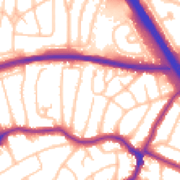 Daytime road noise heatmap for HA8 8YB
