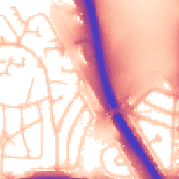 Daytime road noise heatmap for HA8 8YU