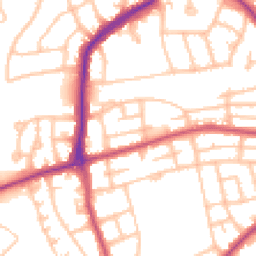Daytime road noise heatmap for HA8 9EN