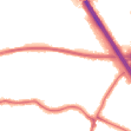 Night-time road noise heatmap for HA8 9GD