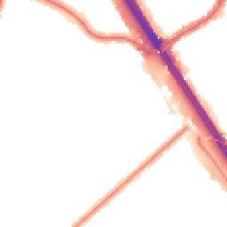 Night-time road noise heatmap for HA8 9HF