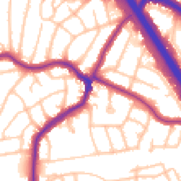 Daytime road noise heatmap for HA8 9NT