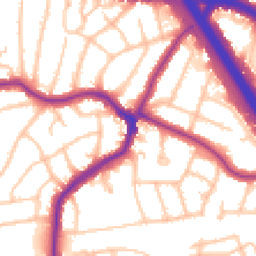 Daytime road noise heatmap for HA8 9NY