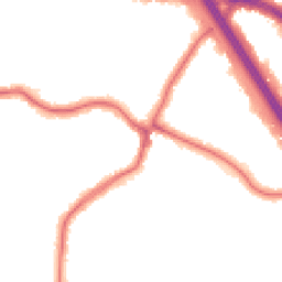 Night-time road noise heatmap for HA8 9NY