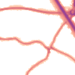 Night-time road noise heatmap for HA8 9PR