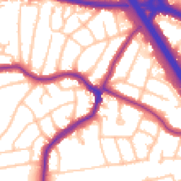 Daytime road noise heatmap for HA8 9QW