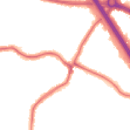Night-time road noise heatmap for HA8 9QW