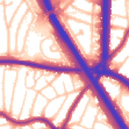 Daytime road noise heatmap for HA8 9SU