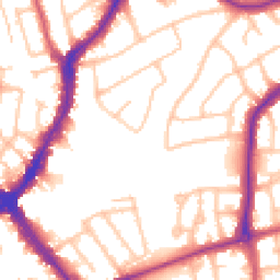 Daytime road noise heatmap for HA8 9XD