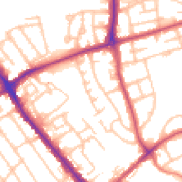 Daytime road noise heatmap for HA8 9YG