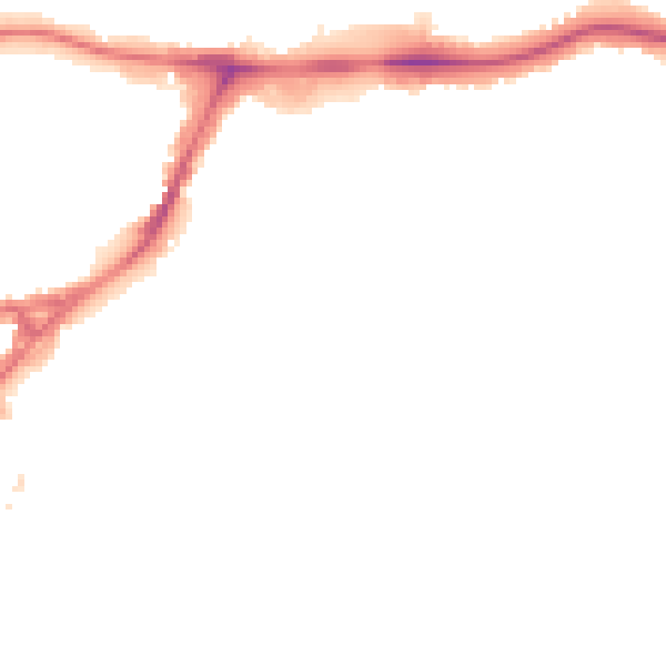 Night-time road noise heatmap for HA9 0AH