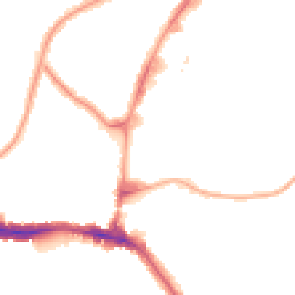Night-time road noise heatmap for HA9 0AY