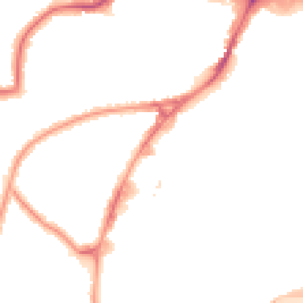 Night-time road noise heatmap for HA9 0EF