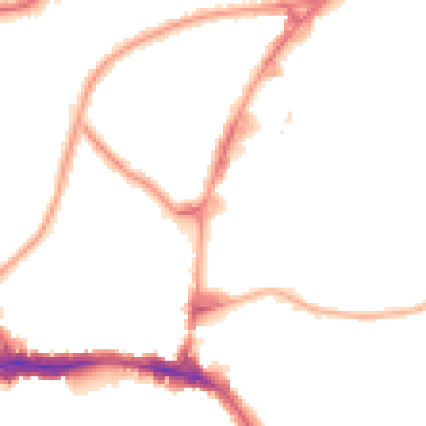 Night-time road noise heatmap for HA9 0EY