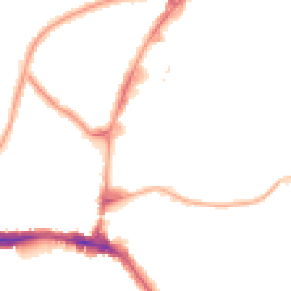 Night-time road noise heatmap for HA9 0FD