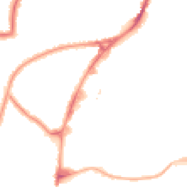 Night-time road noise heatmap for HA9 0FT