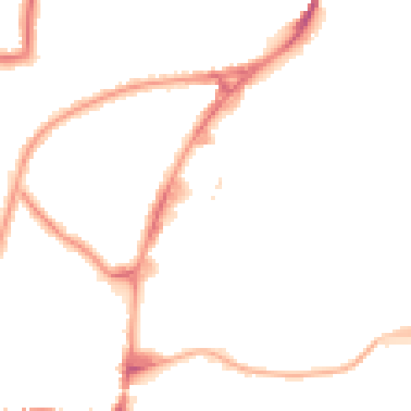 Night-time road noise heatmap for HA9 0FU