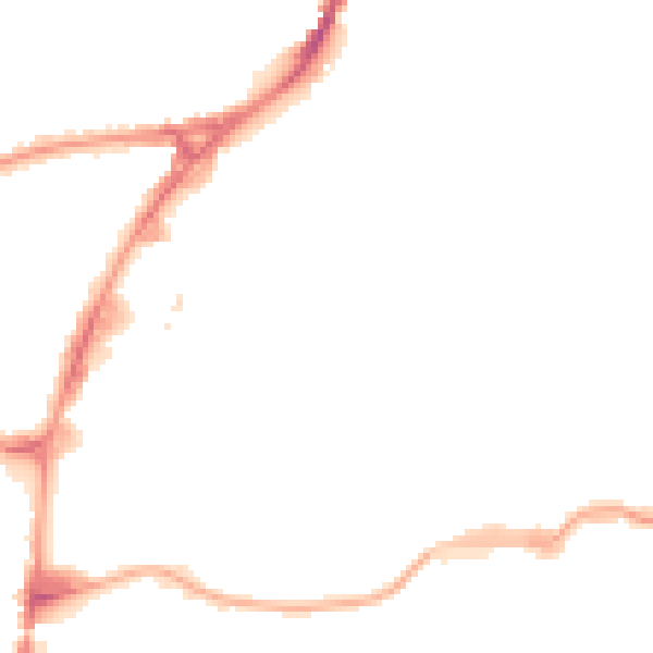 Night-time road noise heatmap for HA9 0GF