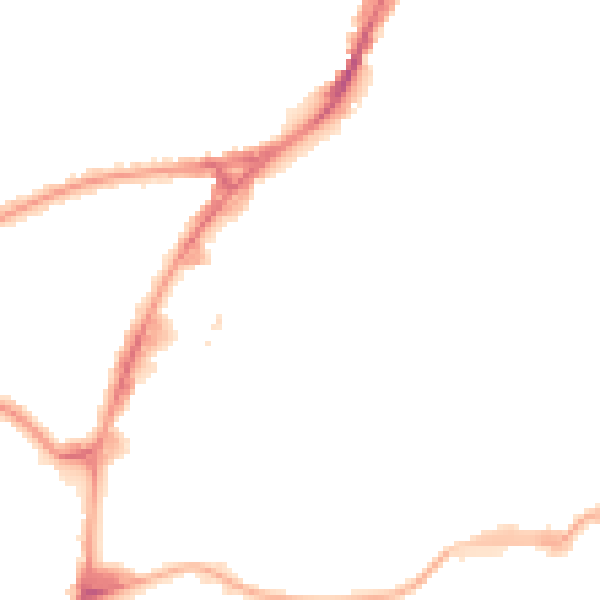 Night-time road noise heatmap for HA9 0LG