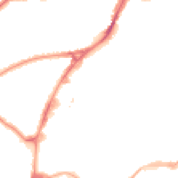 Night-time road noise heatmap for HA9 0QG