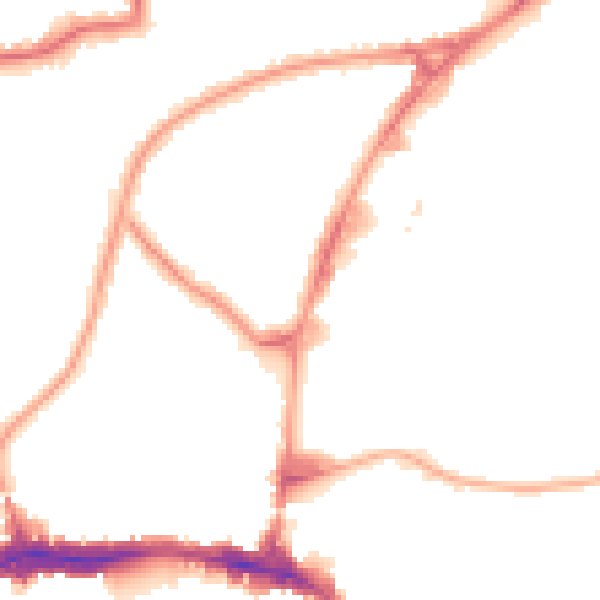 Night-time road noise heatmap for HA9 0QZ