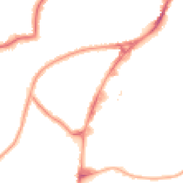 Night-time road noise heatmap for HA9 0RE
