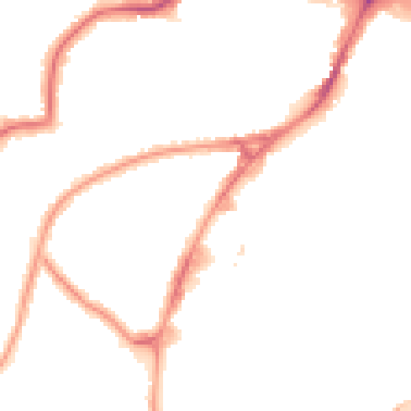 Night-time road noise heatmap for HA9 0RG