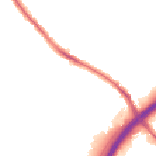 Night-time road noise heatmap for HA9 6DH