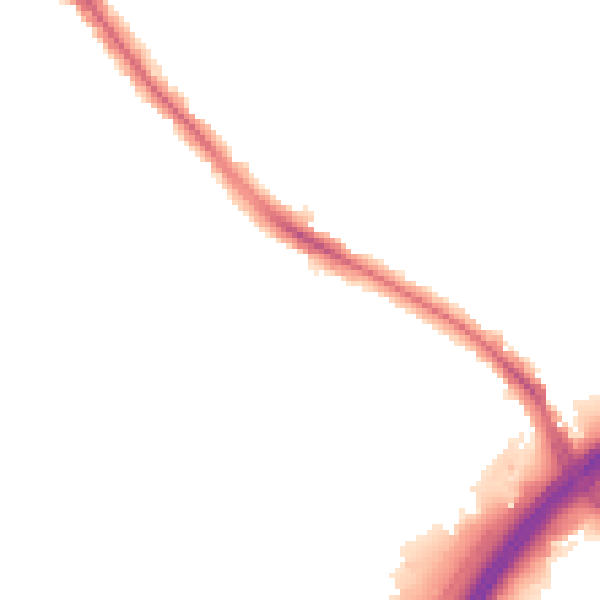 Night-time road noise heatmap for HA9 6DL