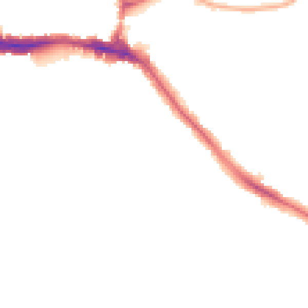Night-time road noise heatmap for HA9 6DU