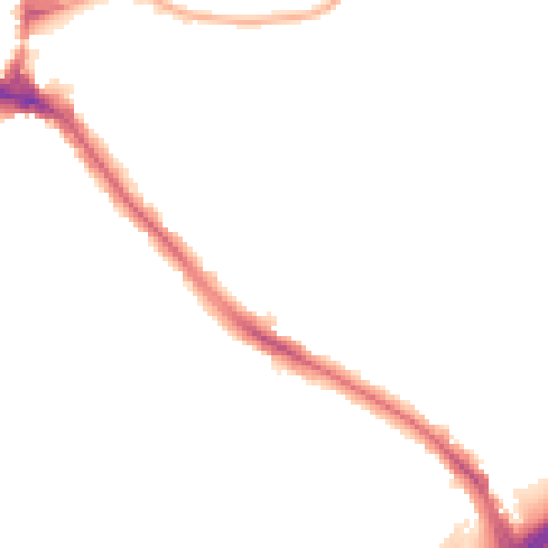 Night-time road noise heatmap for HA9 6SJ