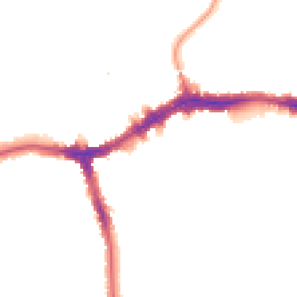 Night-time road noise heatmap for HA9 7AX