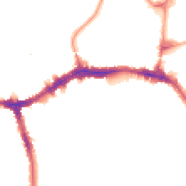 Night-time road noise heatmap for HA9 7EH