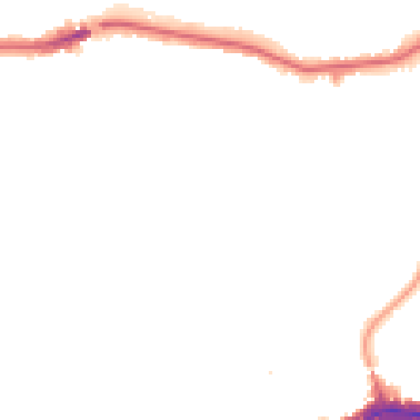 Night-time road noise heatmap for HA9 7LH