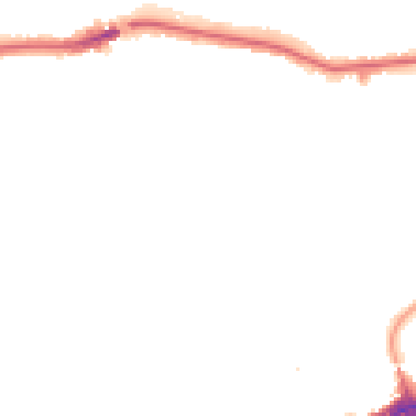 Night-time road noise heatmap for HA9 7LR