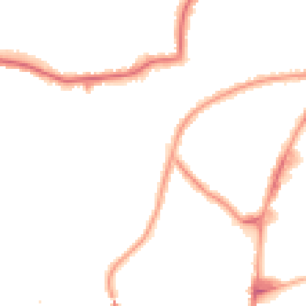 Night-time road noise heatmap for HA9 7QY