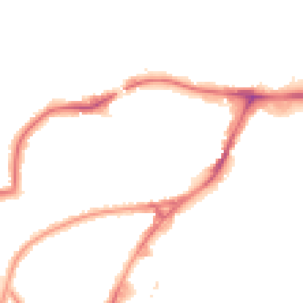 Night-time road noise heatmap for HA9 8PH
