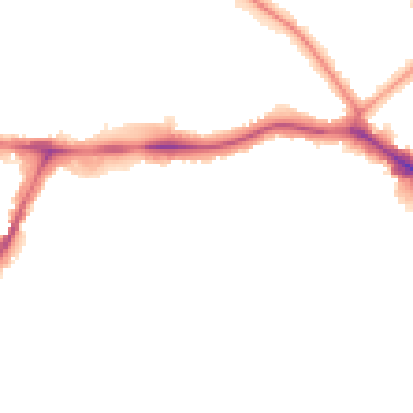 Night-time road noise heatmap for HA9 9AP