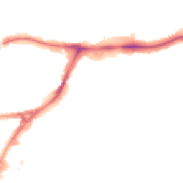 Night-time road noise heatmap for HA9 9AW