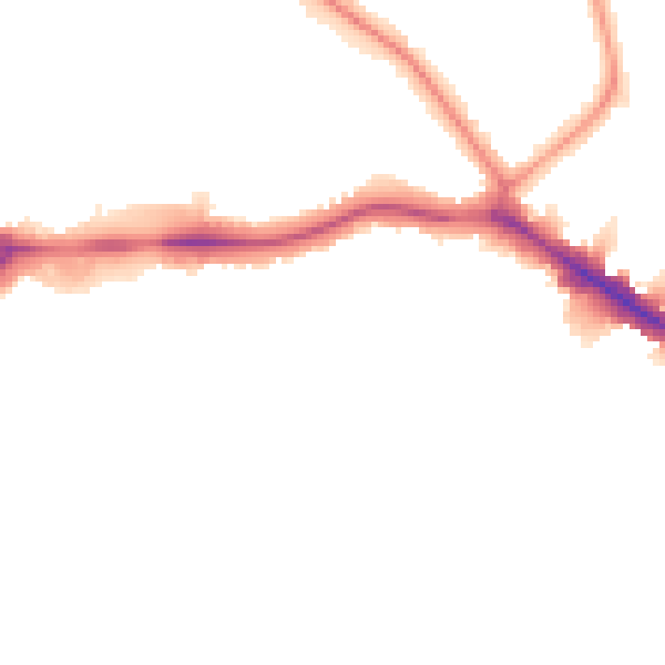 Night-time road noise heatmap for HA9 9AX