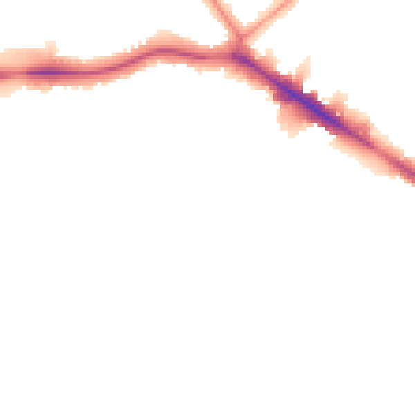 Night-time road noise heatmap for HA9 9DJ