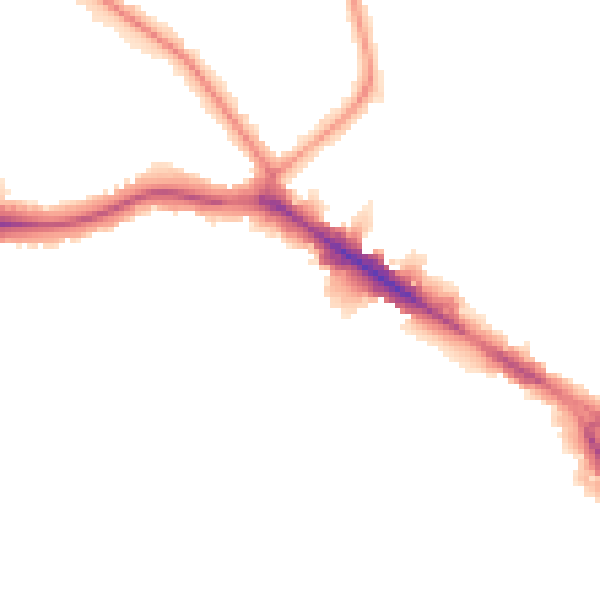 Night-time road noise heatmap for HA9 9EH