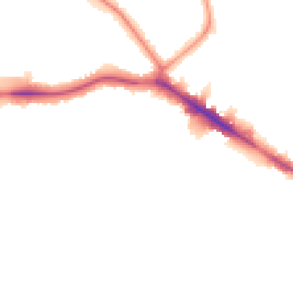 Night-time road noise heatmap for HA9 9EL