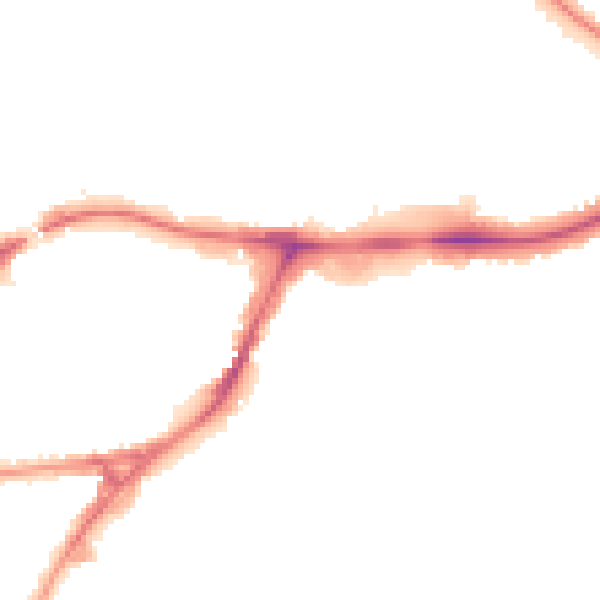 Night-time road noise heatmap for HA9 9FD